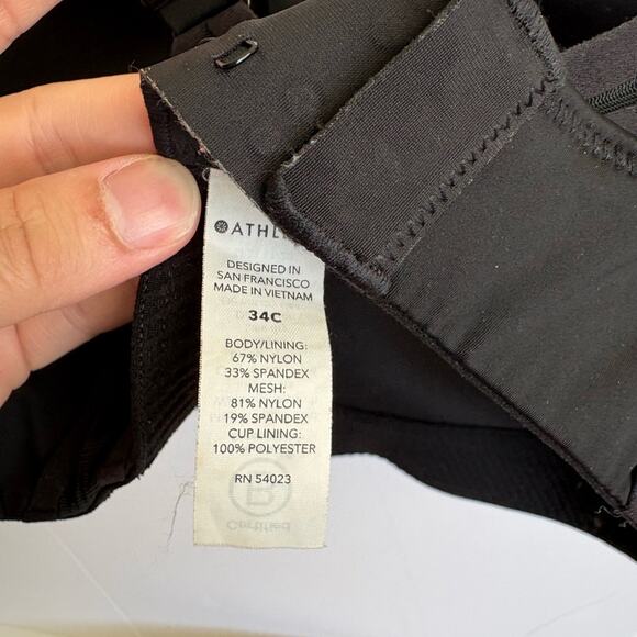 Athleta Black Sports Bra - Picture 3 of 3
